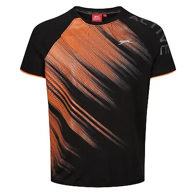 Buy New Slazenger Mens Breathable T Shirt Sports Performance Running Wicking Gym Top • 7.99£