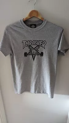 Buy Thrasher Skate Goat T-Shirt Grey Size Small  • 24.99£