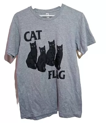 Buy BLACK FLAG Cat Flag American Apparel T-Shirt Men's Small Punk Rock  • 7.99£