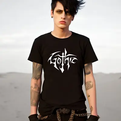 Buy Gothic T-Shirt Style Gift | Goth Black Clothing Top | Emo Alternative Clothes | • 12.99£