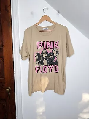 Buy DAYDREAMER Women's Oversized Pink Floyd Faces Graphic Band Merch Tee NEW Size M • 47.35£