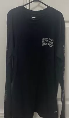 Buy Iggy Pop Long Sleeve T Shirt Punk Rock Band Merch Tee Size Medium Black • 16.30£
