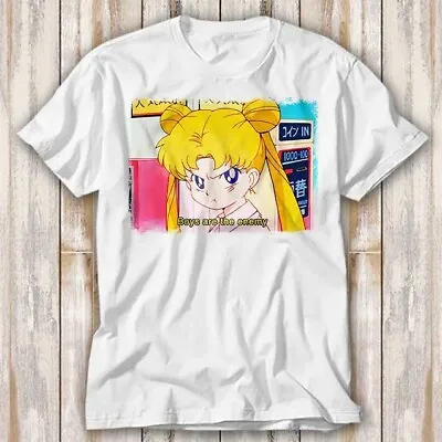 Buy Boys Are Enemy Feminist Sailor Moon Japanese Anime Manga T Shirt Top Tee 4198 • 6.70£