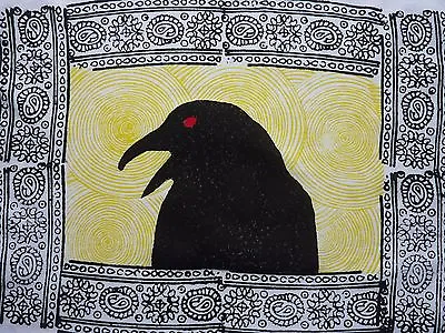 Buy Bird Watching Crow Raven Portrait Pagan Shaman Gothic Mens T Shirts S-3XL • 15£
