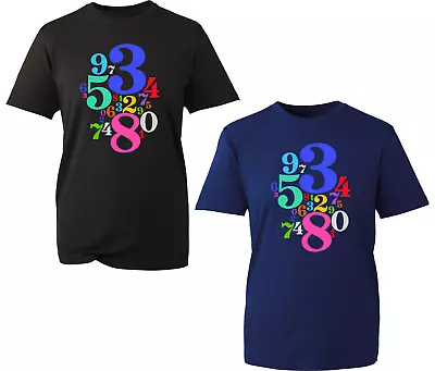 Buy Numbers Day T-Shirt Maths Day Colourful Numbers Mathletics School Charity Day • 9.99£
