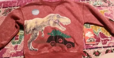 Buy Jurassic World Christmas Sweatshirt Size 3t Toddler Boy Girl Unisex Holiday • 11.57£