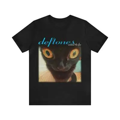 Buy Deftones Around The Fur Cat Band Vtg Black Tee Shirt,Gift For Birthday • 48.05£