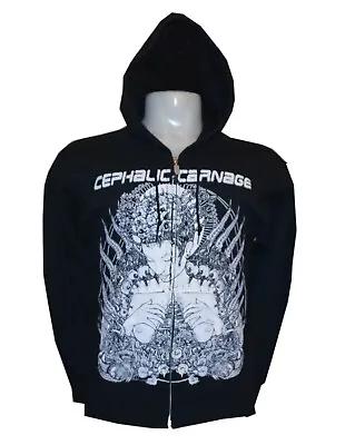 Buy Cephalic Carnage Hoodie Black Size Small From The American Death Metal Band • 24.99£