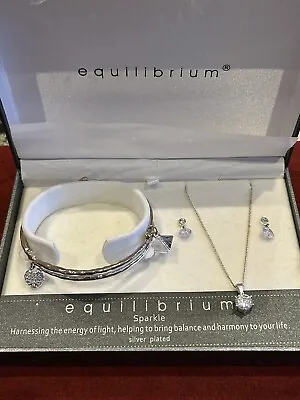 Buy Equilibrium Necklace And Earrings And Bracelet Set Sparkle • 14.99£