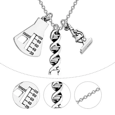 Buy  Gene Necklace Chemistry Charm Necklaces For Women Trendy Jewelry Gift • 4.48£