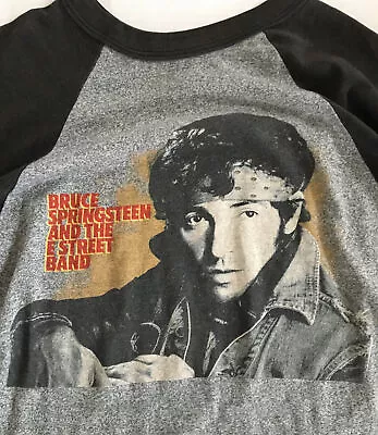 Buy Vintage Bruce Springsteen Born In The USA 3/4 Concert Shirt World Tour ‘84-‘85 • 225.85£