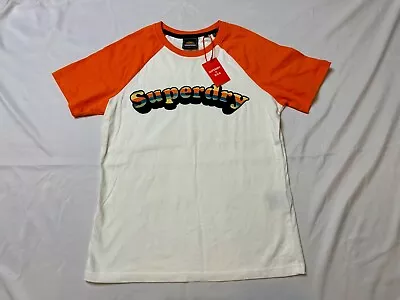Buy NEW SuperDry Women's Retro Cooper 1980's Style T-Shirt - Size 12 - Vintage • 14.99£