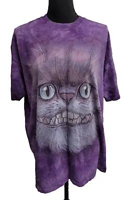 Buy Mountain Cheshire Cat Tee (XL) Tie Dye Purple Short Sleeve Cotton • 12.07£
