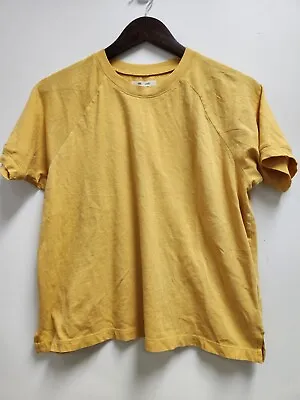 Buy Madewell Womens Softfade Raglan T Shirt Size XS Gold Short Sleeve Crew Neck • 15.43£