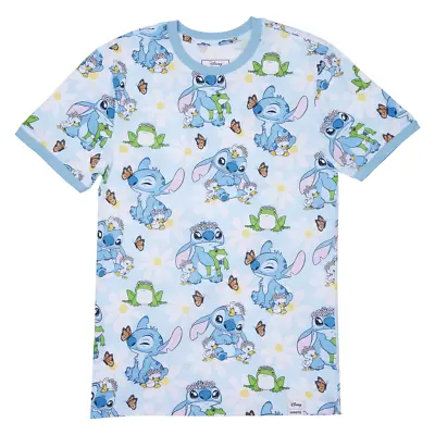 Buy Springtime Stitch Lilo And Stitch Disney Loungefly Unisex T-Shirt -  Medium • 35£