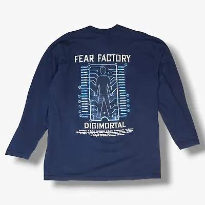 Buy VINTAGE Fear Factory Digimortal Tour T-Shirt Large L Mens Black Long Sleeve • 29.95£