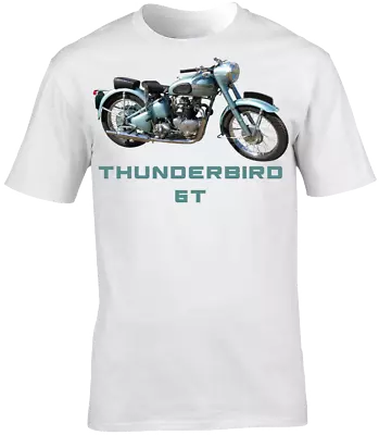 Buy T-Shirt Thunderbird 6T Motorcycle Biker Short Sleeve Crew Neck • 16.99£