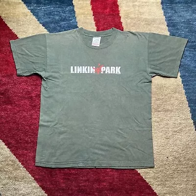 Buy Linkin Park Hybrid Theory 2000s Single Stitch Screen Stars Vintage Tee L  • 150£