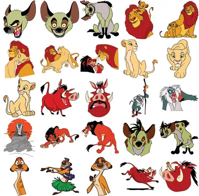 Buy Lion King Characters, Iron On T Shirt Transfer. Choose Image And Size • 2.92£