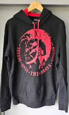 Buy  Diesel  Black And Red Only The Brave Hoodie Size Large • 23£
