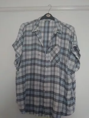 Buy Checked Short Sleeve Shirt Womens • 0.99£