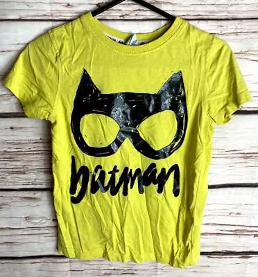 Buy T-shirt Batman 6-7 Years Short Sleeve Top Yellow George Boys 2789 • 3.50£