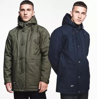 Buy Mens Parka Jacket Cotton Mod Hooded Oasis Liam Gallagher  Retro Casual Top Coat • 36£