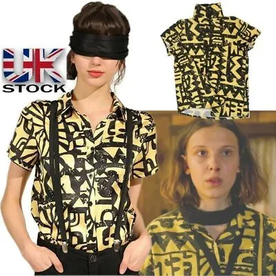 Buy Eleven T-Shirt Top Stranger Things Cosplay Costume Halloween Party Fancy Dress • 14.99£