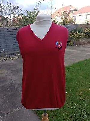 Buy Ryder Cup Jumper Size M Mens Official Merch Celtic Manor 2010 Sleeveless Red • 19.99£