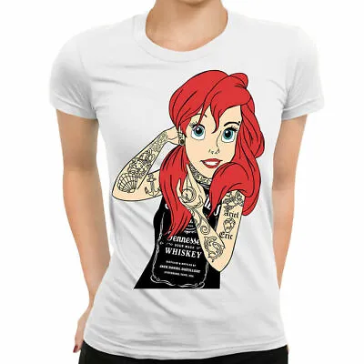 Buy The Little Mermaid Rock Goth Princess Ladies T-Shirt Biker Punk Alternative • 10.99£