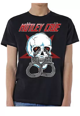 Buy Motley Crue Skull Cuffs 2 Official Tee T-Shirt Mens Unisex • 17.13£