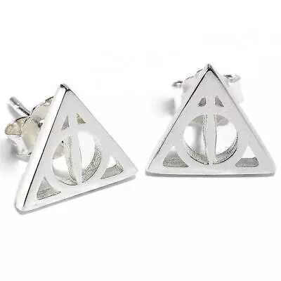 Buy Harry Potter Sterling Silver Deathly Hallows Earrings • 33.25£