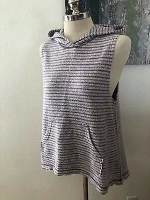 Buy FREE PEOPLE Knit Striped Sleeveless Hoodie Womens SIZE XS • 23.67£