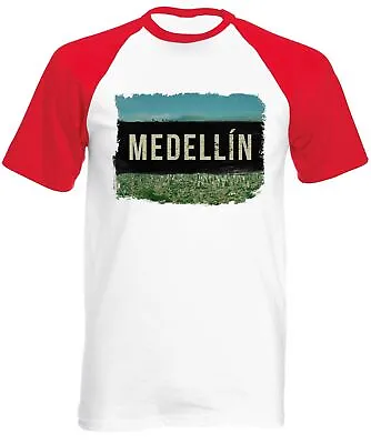 Buy Medellin Short Sleeve Baseball Men's T-Shirt Narcos Drugs Colombia Pablo Escobar • 14.99£