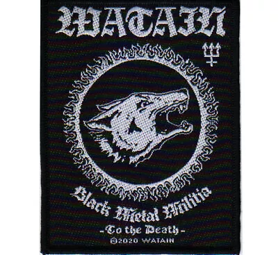 Buy Watain Black Metal Militia Patch Black Metal Official Band Merch • 5.68£