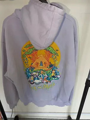 Buy Rick And Morty Pull & Bear Lilac Graphic Mens XL Adult Swim 2021 Cartoon • 19.99£