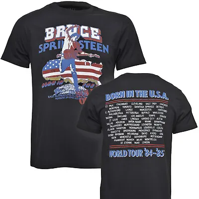 Buy Bruce Springsteen Born In The USA 85 Tour T Shirt Black Official New S-2XL • 16.99£