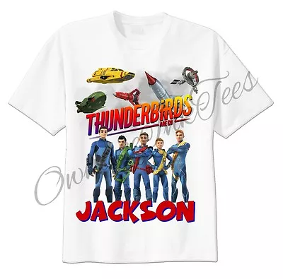 Buy ThunderBirds Are GO Custom T-shirt Personalize Birthday Gift ADD NAME • 9.84£