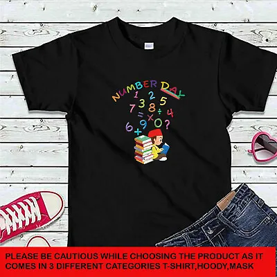 Buy Number Day Boys National Maths Day School Celebrate  Kids T-Shirts #DM • 7.59£