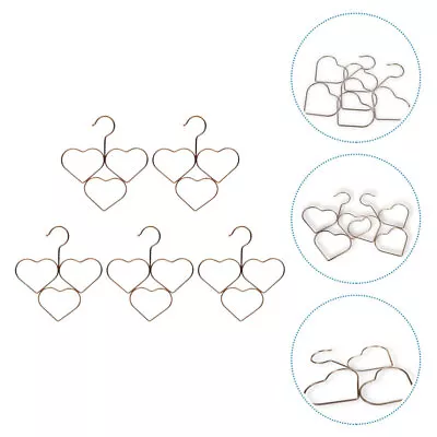 Buy  5 Pcs Home Scarf Hanger Clothing Rack Heart Tie Heart-shaped • 12.98£