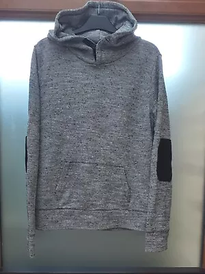 Buy Hoodie. GAP Gray & Black Hoodie With Elbow Patches Size M • 8£