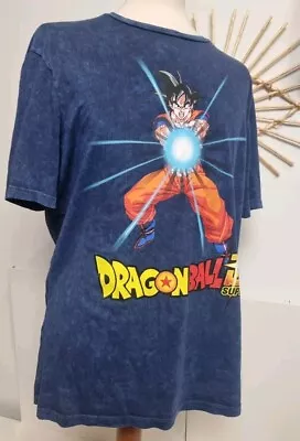 Buy Dragon Ball Z Super Goku Tie Dye Blue Graphic T-Shirt Size Large  • 13.99£