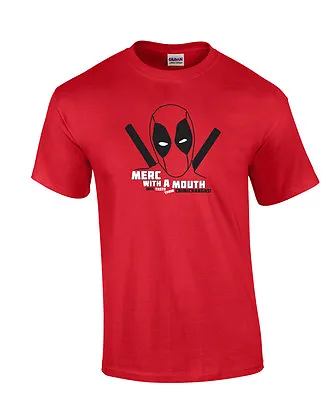 Buy Deadpool Taste Chimichangas Wade Wilson TShirt Retro T-Shirt 90s Merc With Mouth • 5£