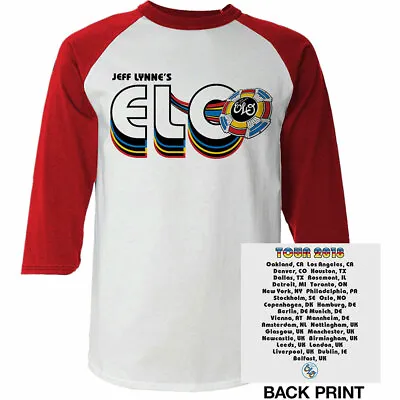 Buy Jeff Lynne's Elo Xl Red And White Raglan Tee Shirt • 24.09£