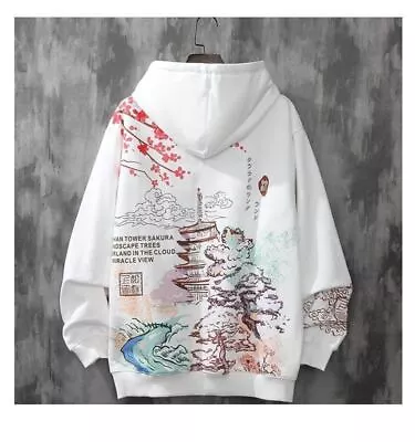 Buy Print Hoodie Clothes Harajuku Anime Hip-Hop Japanese Streetwear Sweatshirt . • 19.19£