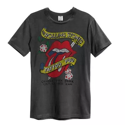 Buy Amplified Unisex Adult Tattoo You The Rolling Stones T-Shirt GD373 • 31.59£