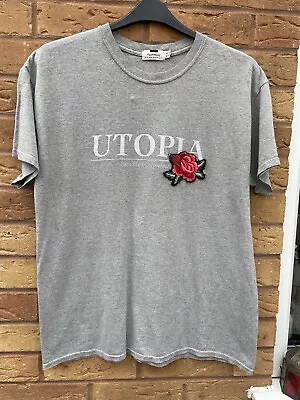 Buy Top Man Mens T-shirt Grey Size Medium Chest 38-40” L28” ‘Utopia’ (4117) • 4£