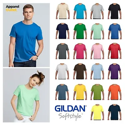 Buy Gildan Softstyle Ringspun Cotton T-Shirt - Adult Men's & Kids Sizes • 5.95£