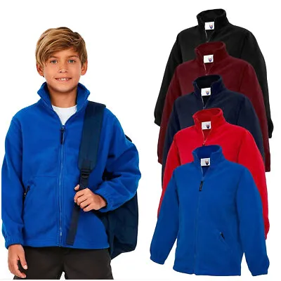 Buy 2 For £22 Uneek Childrens Micro Fleece Jacket Kids School Boys Girls Coat UC603 • 12.43£