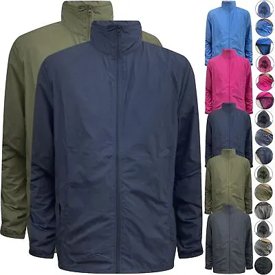 Buy Mens Ladies Unisex Rain Jacket Waterproof High Visibility Running Top Rain Coat • 8.99£